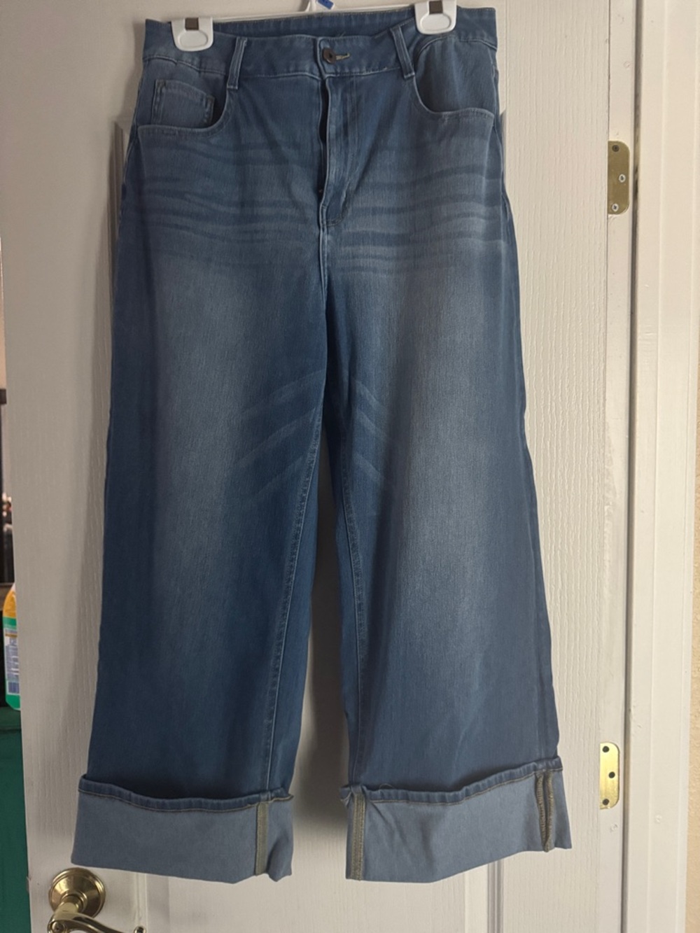 HALARA Light Blue Wide-Leg High-Rise Jeans